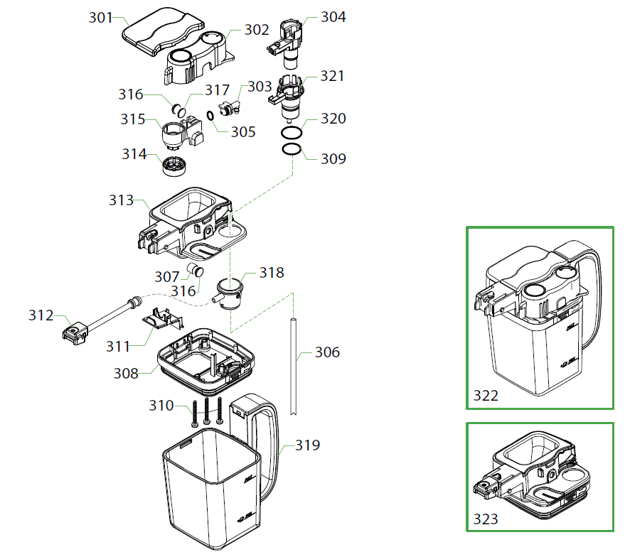 Gaggia Velasca Prestige Part Diagram E74238 – Whole Latte Love
