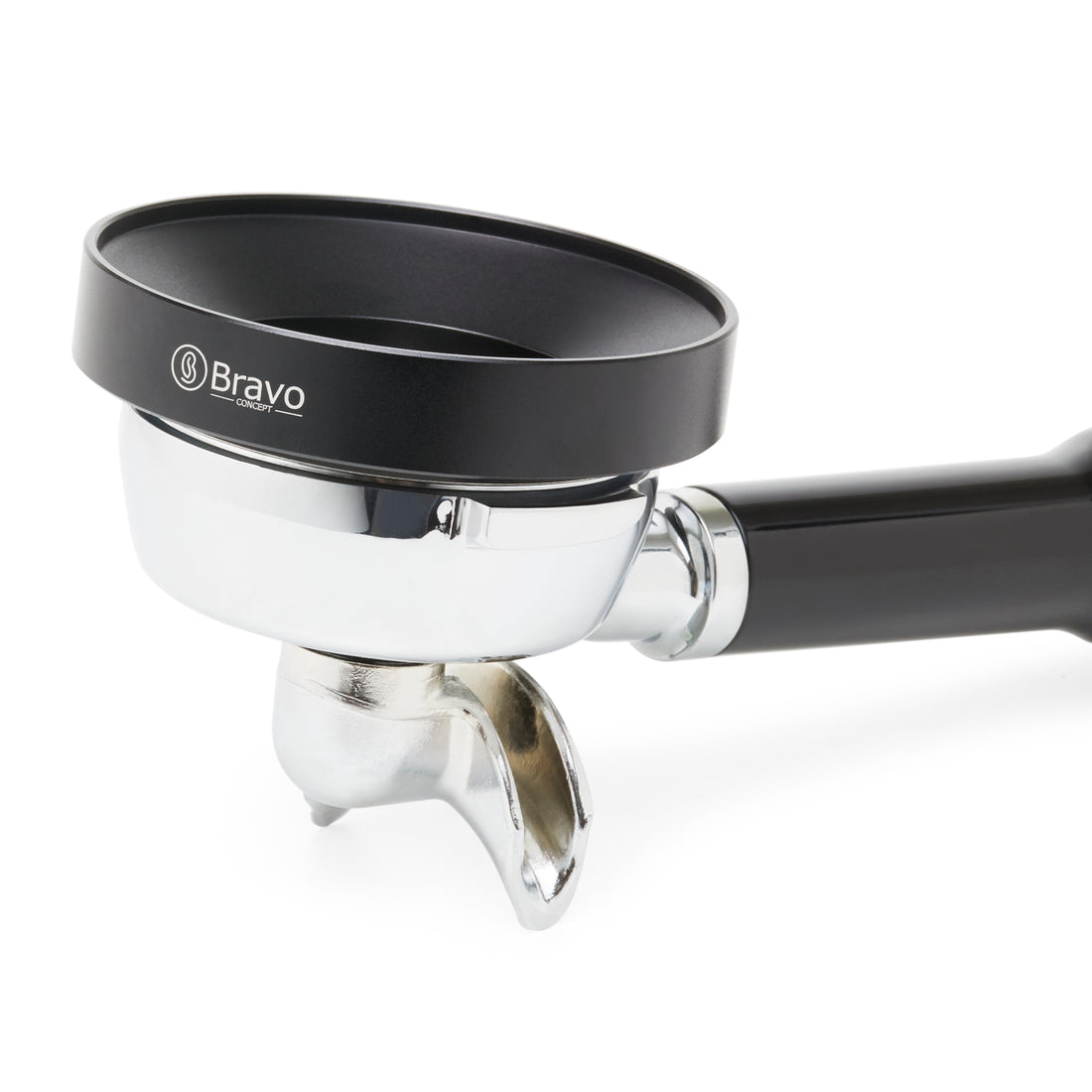 Bravo Portafilter Dosing Funnel Portafilter Angled || Black