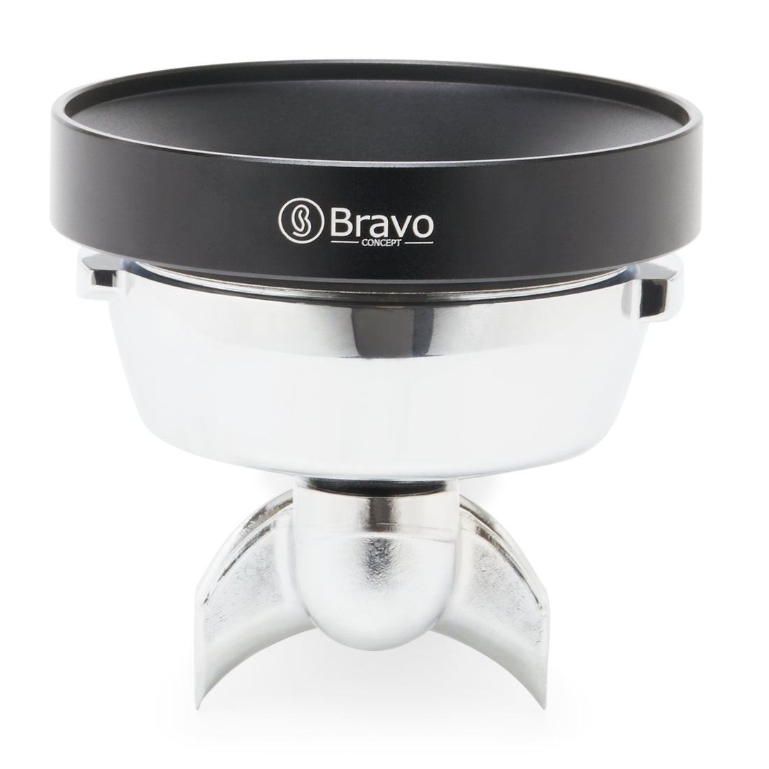 Bravo Portafilter Dosing Funnel On Portafilter || Black