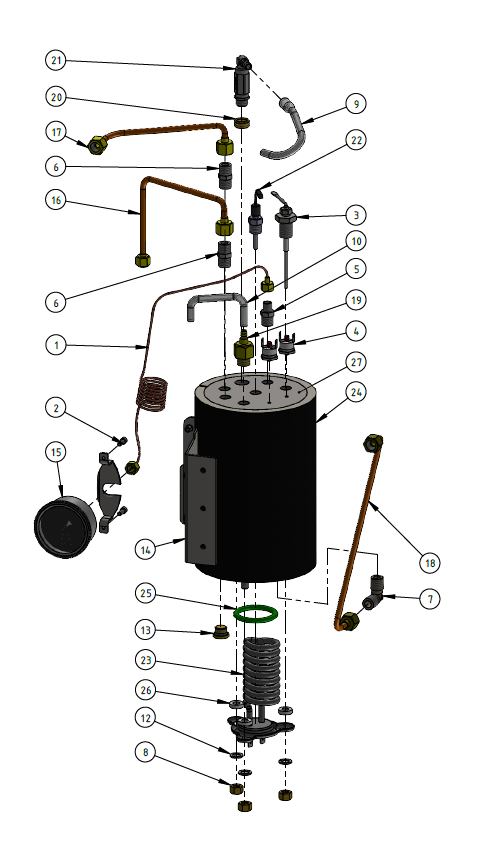 Profitec Drive Part Diagram: 10750-4