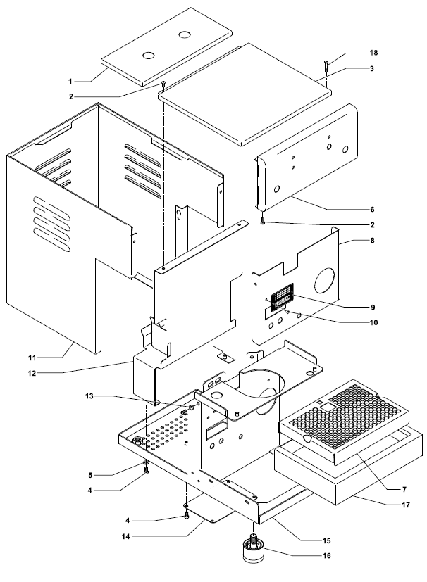 Profitec Pro 300 Part Diagram: PRO300-1