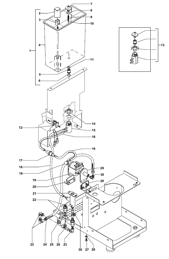 Profitec Pro 300 Part Diagram: PRO300-2