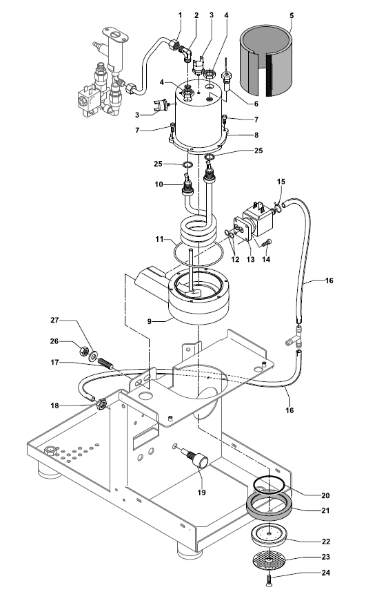 Profitec Pro 300 Part Diagram: PRO300-3