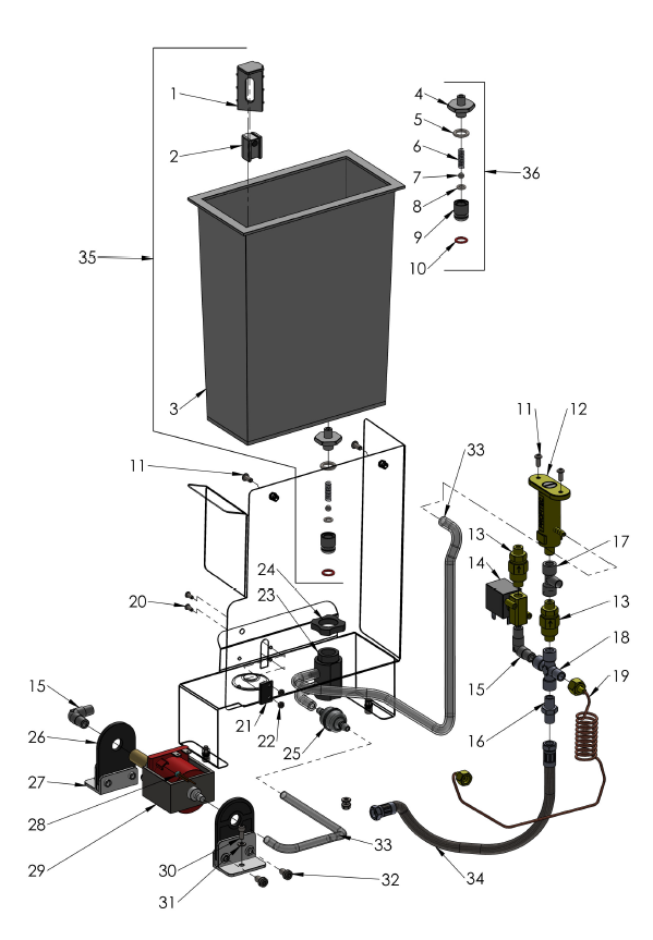 Profitec Pro 400 Part Diagram: 100400-2