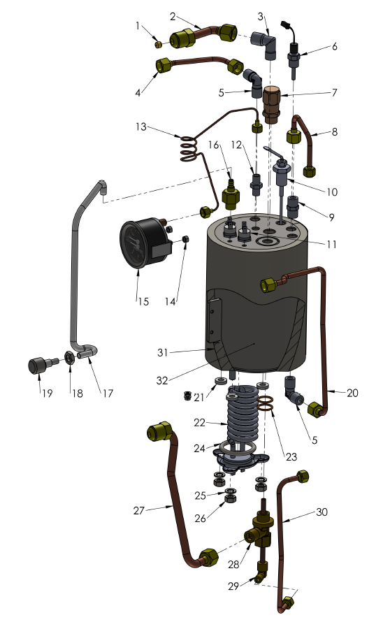 Profitec Pro 400 Part Diagram: 100400-4