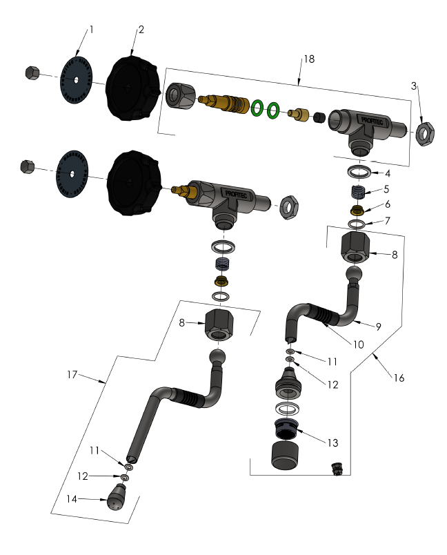 Profitec Pro 400 Part Diagram: 100400-6
