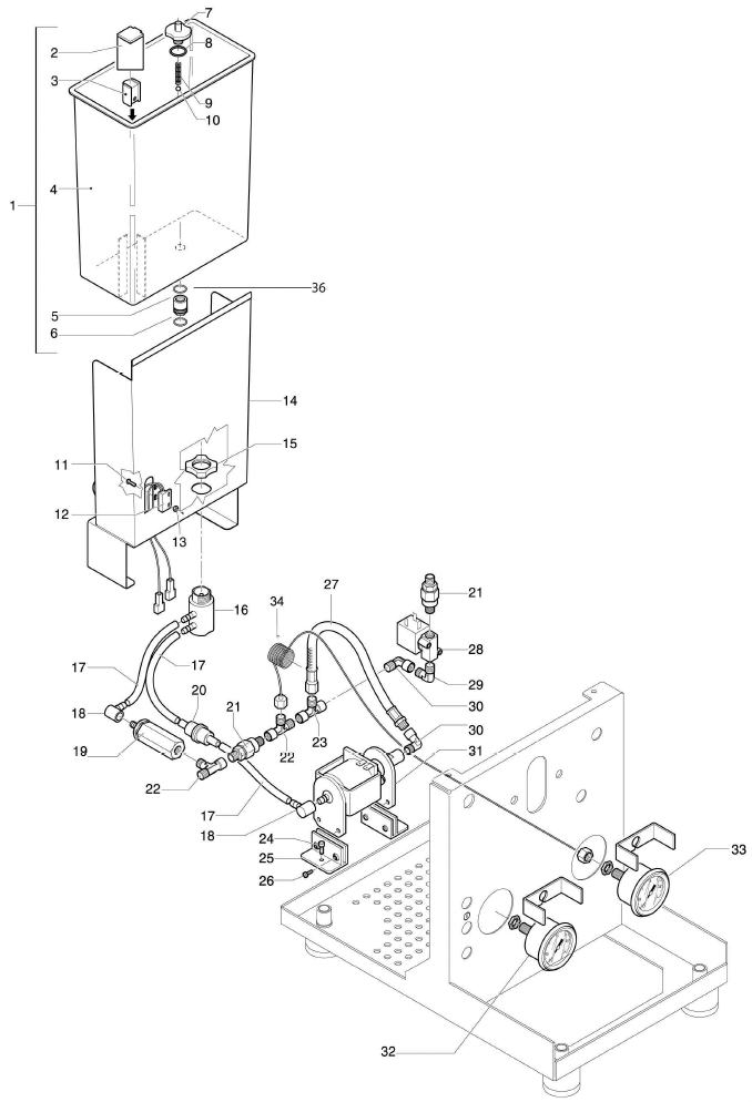 Profitec Pro 500 Part Diagram: PRO500-2