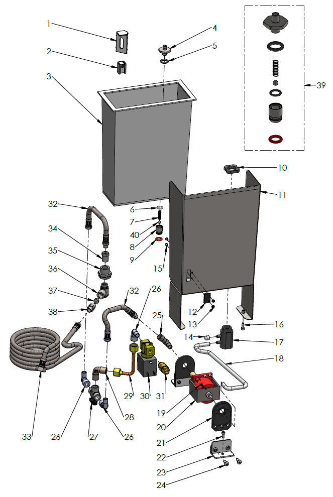 Profitec Pro 800 II Part Diagram: 10810-3