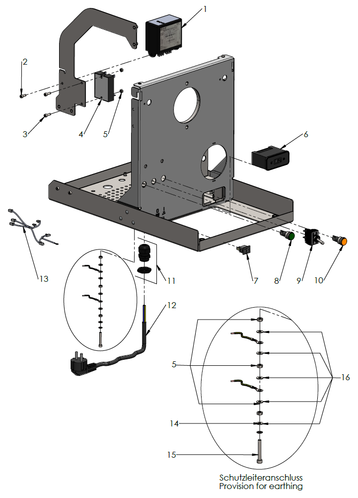 Profitec Pro 800 II Part Diagram: 10810-6
