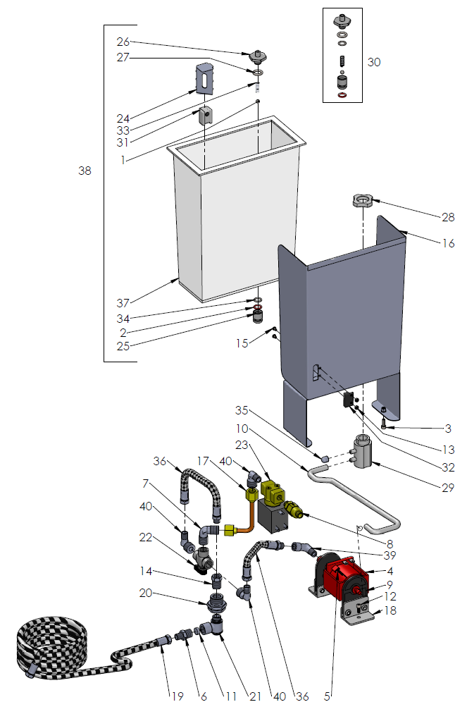 Profitec Pro 800 Part Diagram: PRO800-3