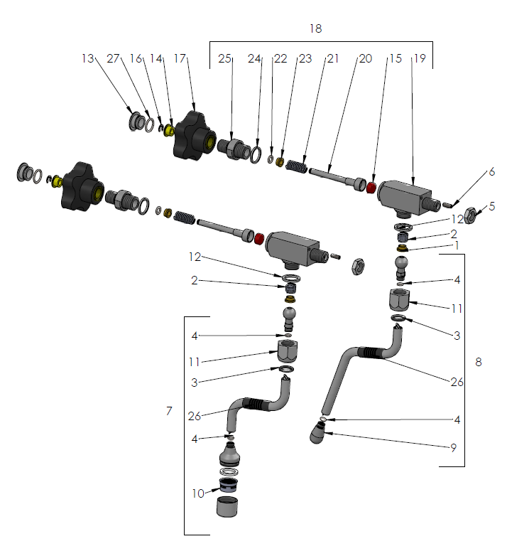 Profitec Pro 800 Part Diagram: PRO800-4