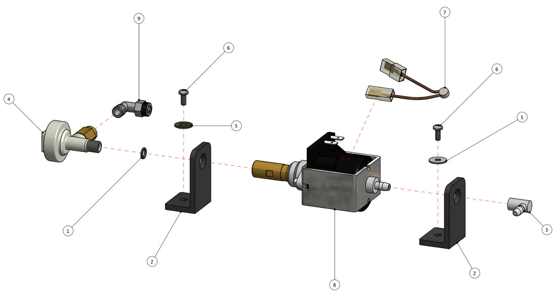 Quick Mill Arnos Part Diagram: 0985-3