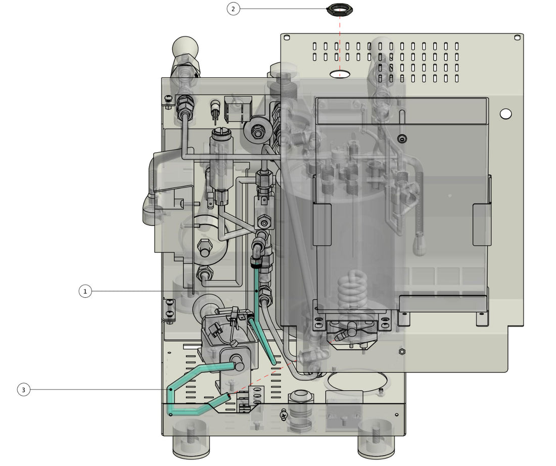 Quick Mill Arnos Part Diagram: 0985-8A