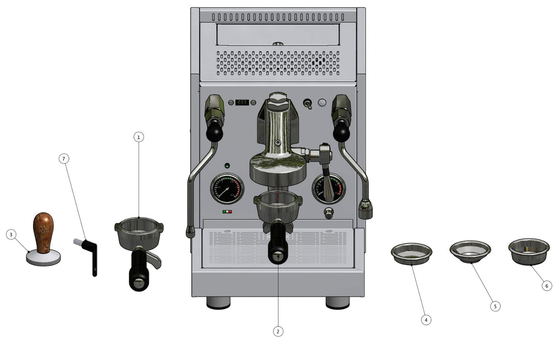 Quick Mill Arnos Part Diagram: 0985-9
