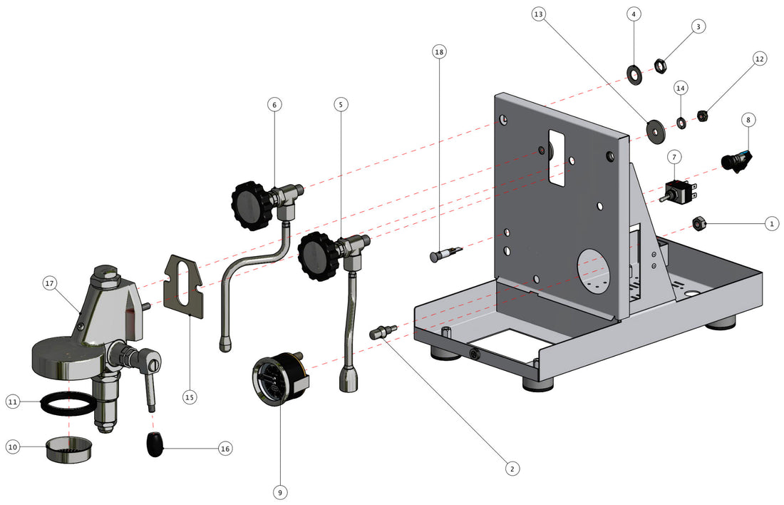 Quick Mill Pathfinder Part Diagram: 0981-2