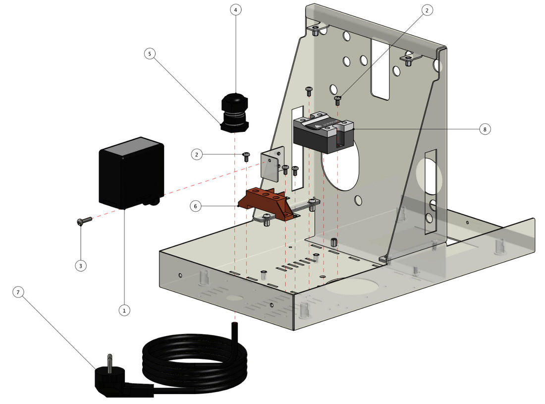 Quick Mill Pathfinder Part Diagram: 0981-7