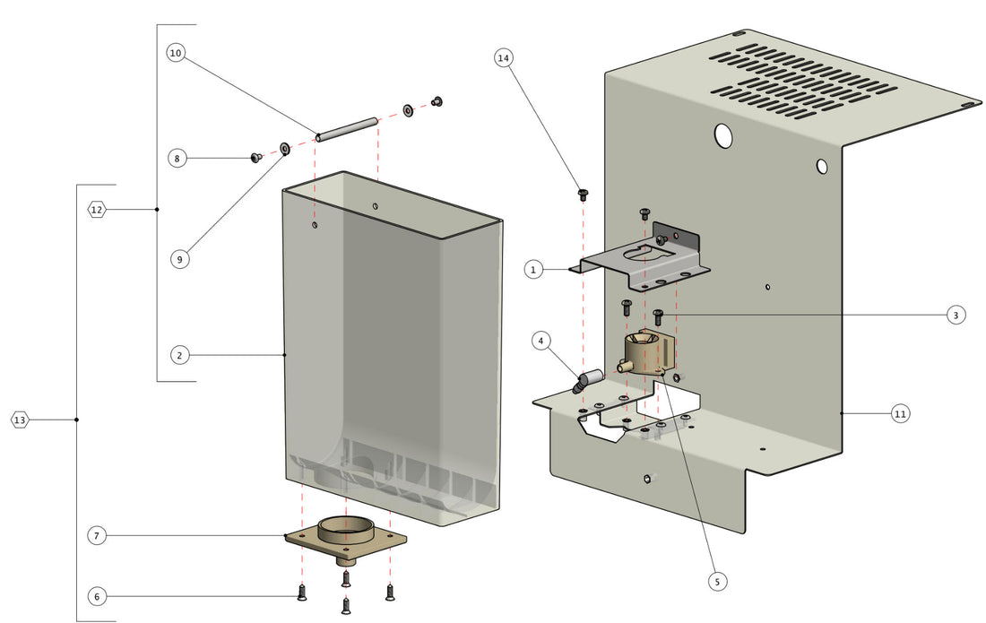 Quick Mill Pathfinder Part Diagram: 0981-8B
