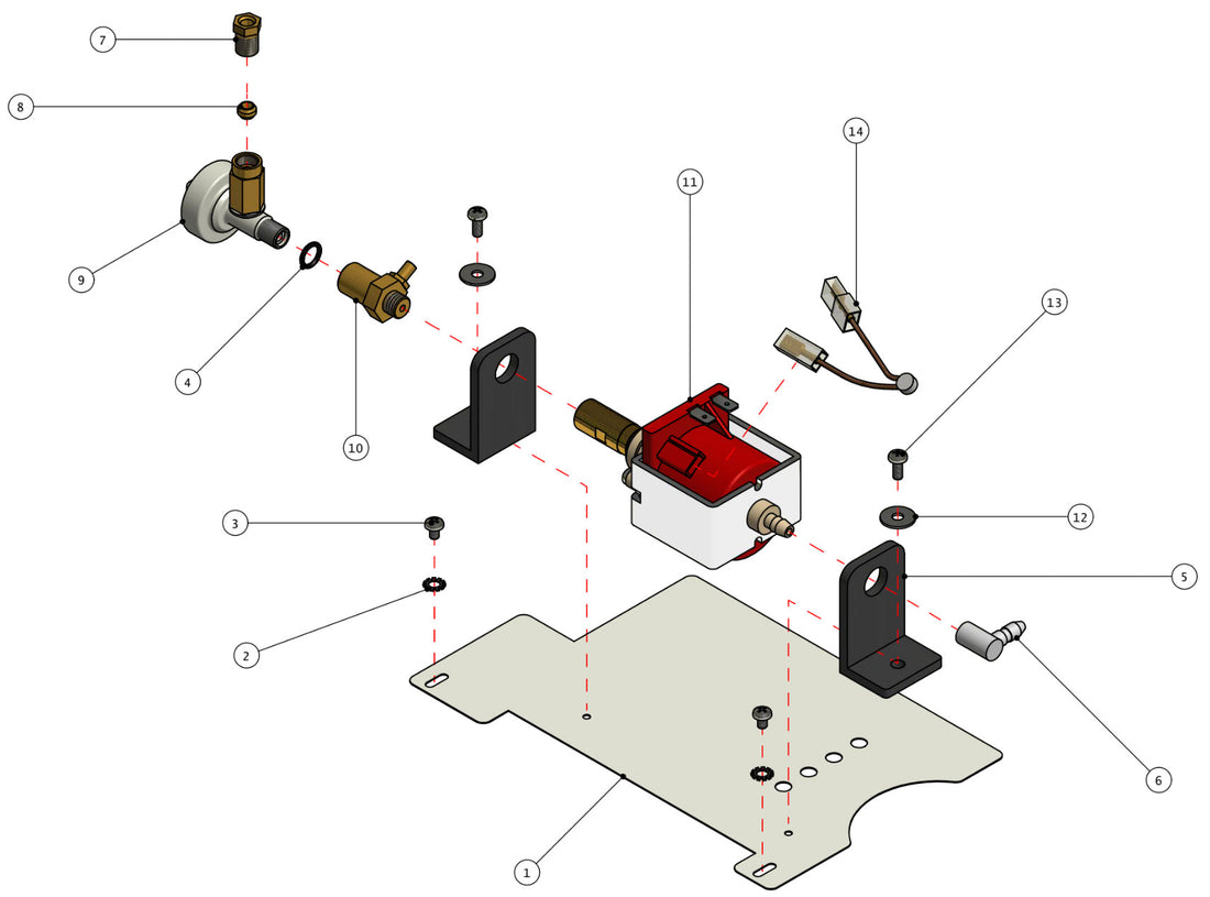 Quick Mill Pippa Part Diagram: 04100-3