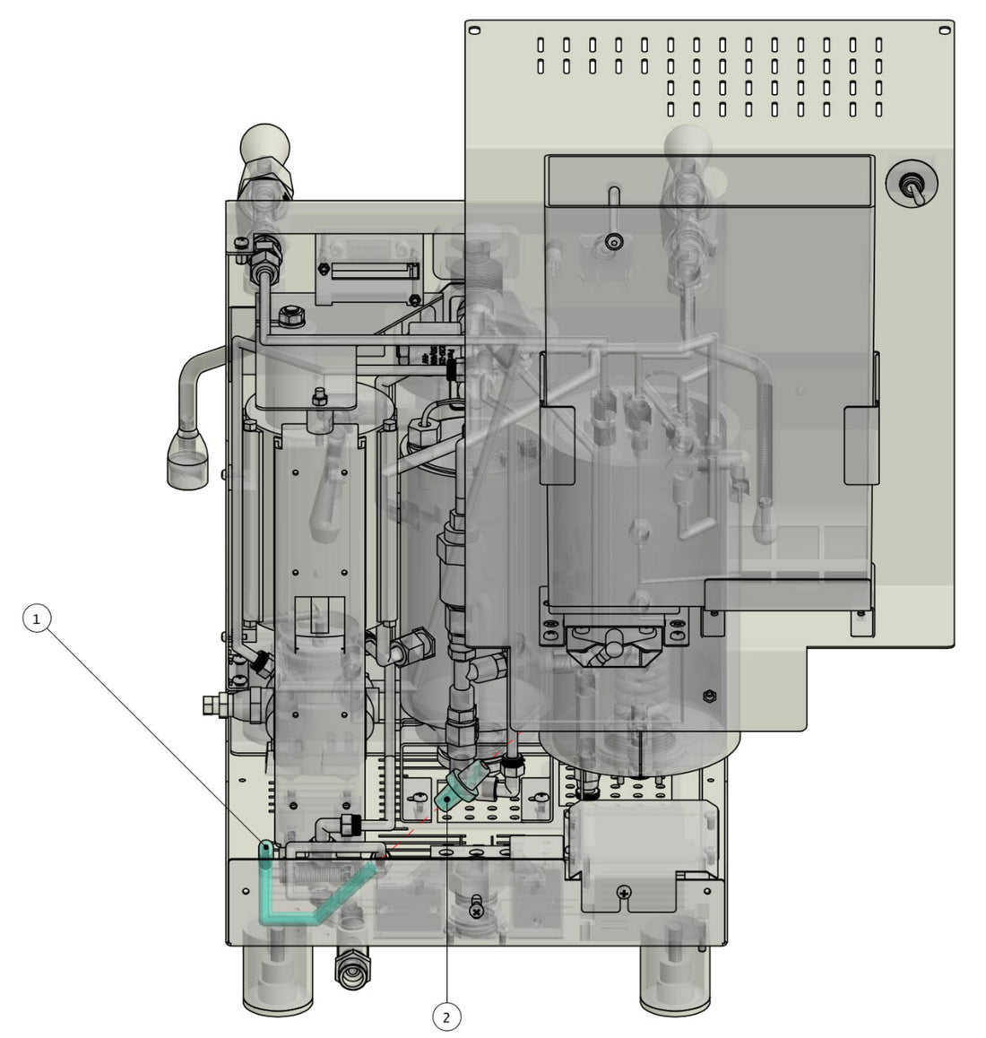 Quick Mill Vetrano Part Diagram: 0995-8B