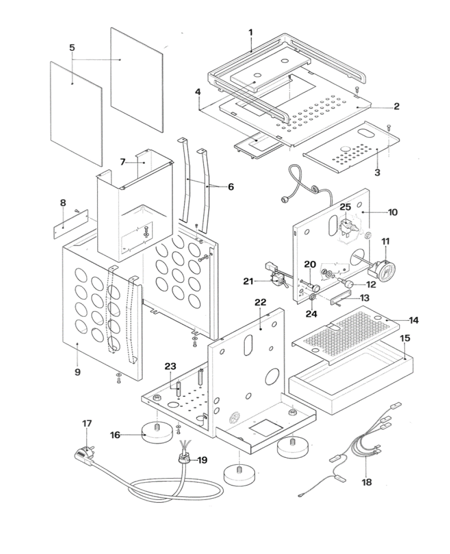 Rocket Espresso Appartamento Part Diagram: REAPP-1