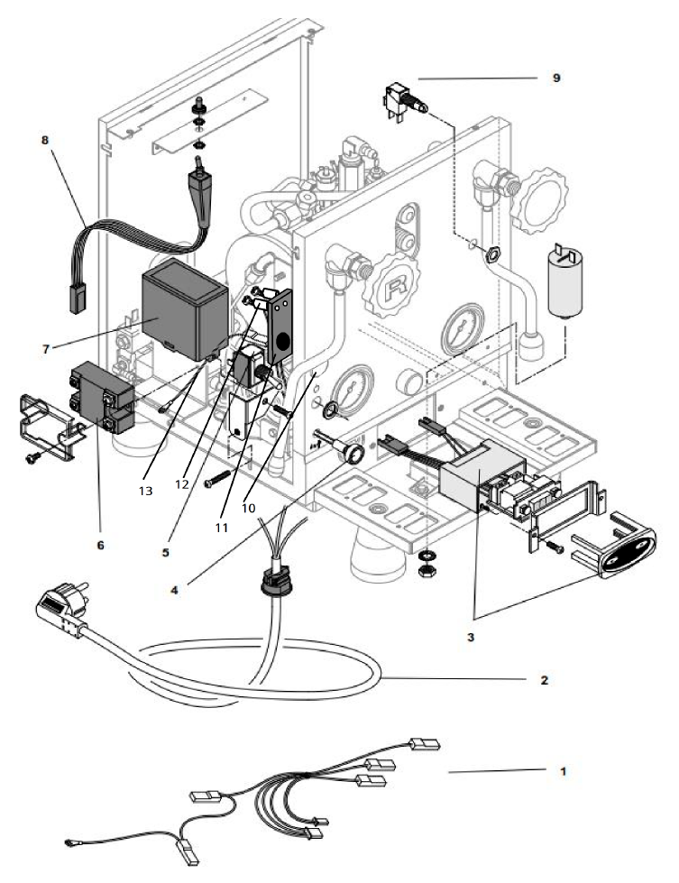 Rocket Espresso Giotto Cronometro R Part Diagram: REGIOCRONR-2
