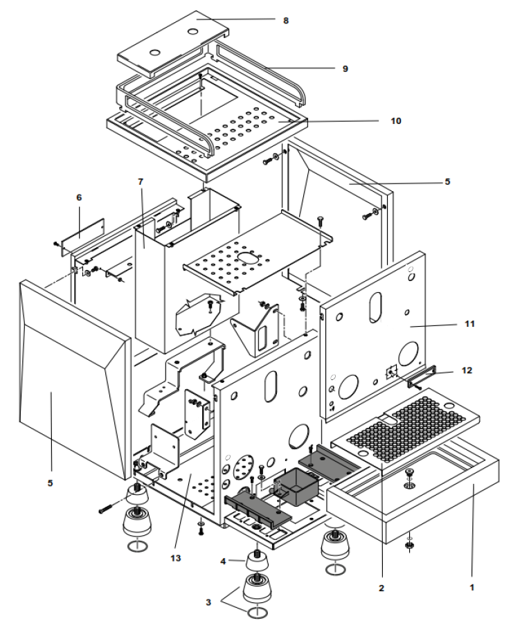 Rocket Espresso Giotto Cronometro V Part Diagram: REGIOCRONV-1