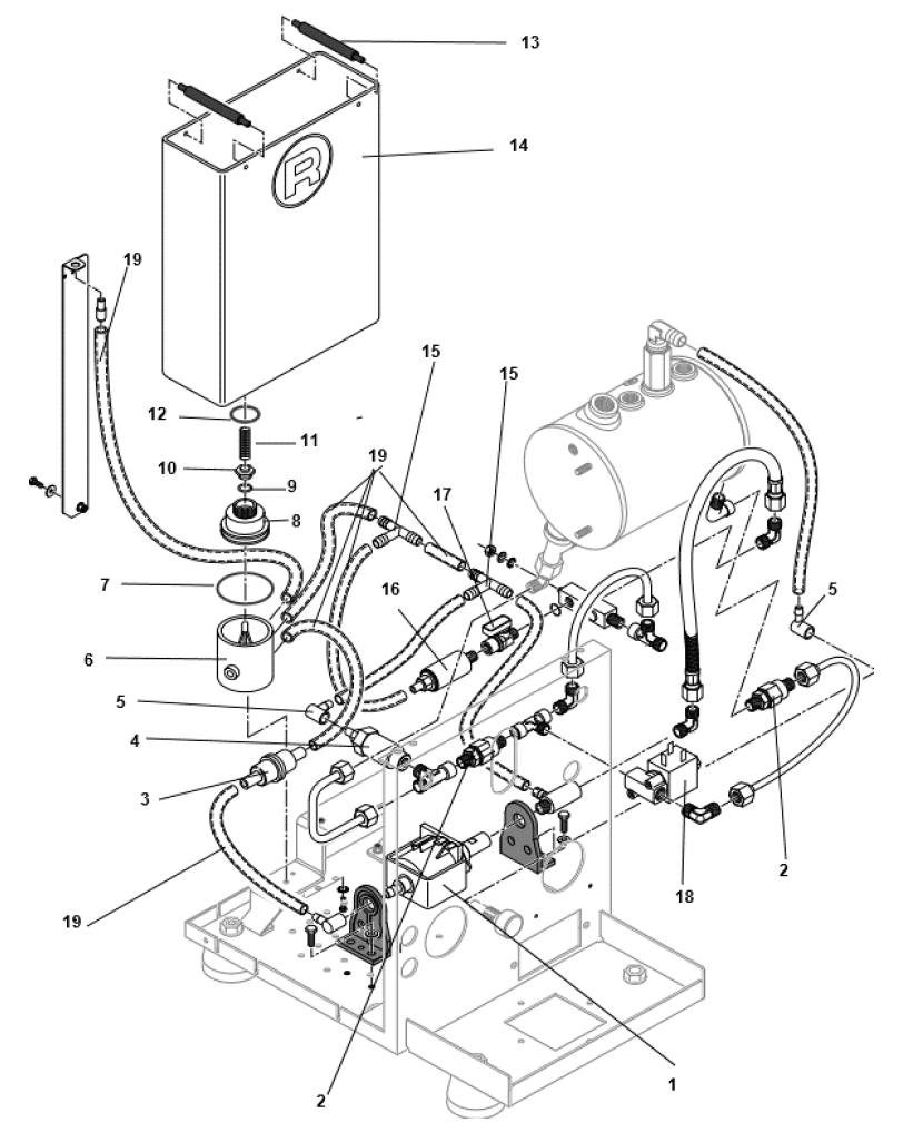 Rocket Espresso Giotto Cronometro V Part Diagram: REGIOCRONV-6