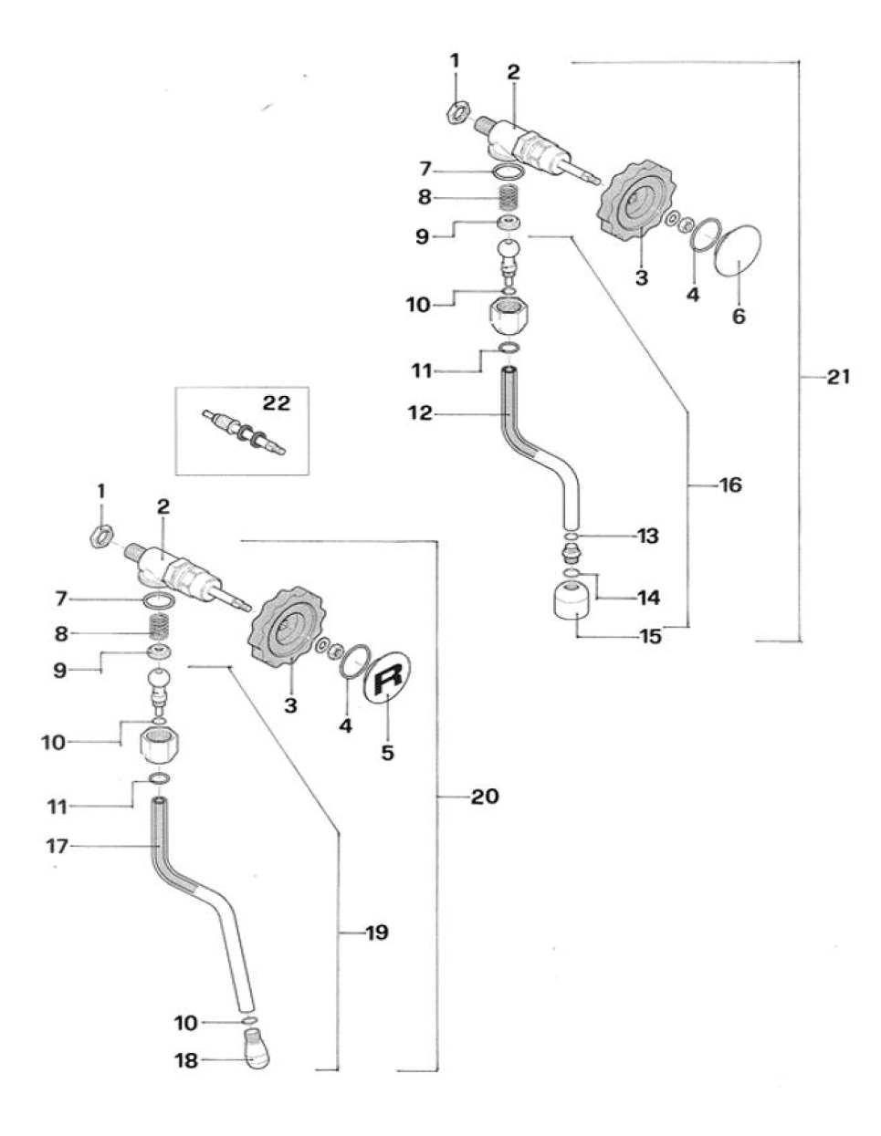 Rocket Espresso Giotto Evoluzione R Part Diagram: REGIOEVOR-3