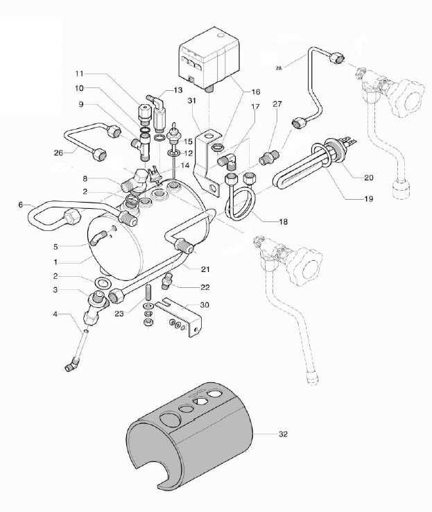 Rocket Espresso Giotto Plus V2 Part Diagram REGIOPLUSV2 – Whole
