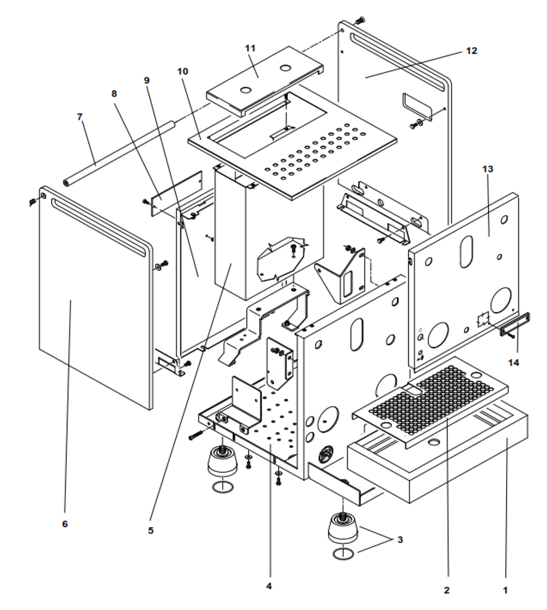 Rocket Espresso Mozzafiato Evoluzione R Part Diagram: REMOZZEVOR-1
