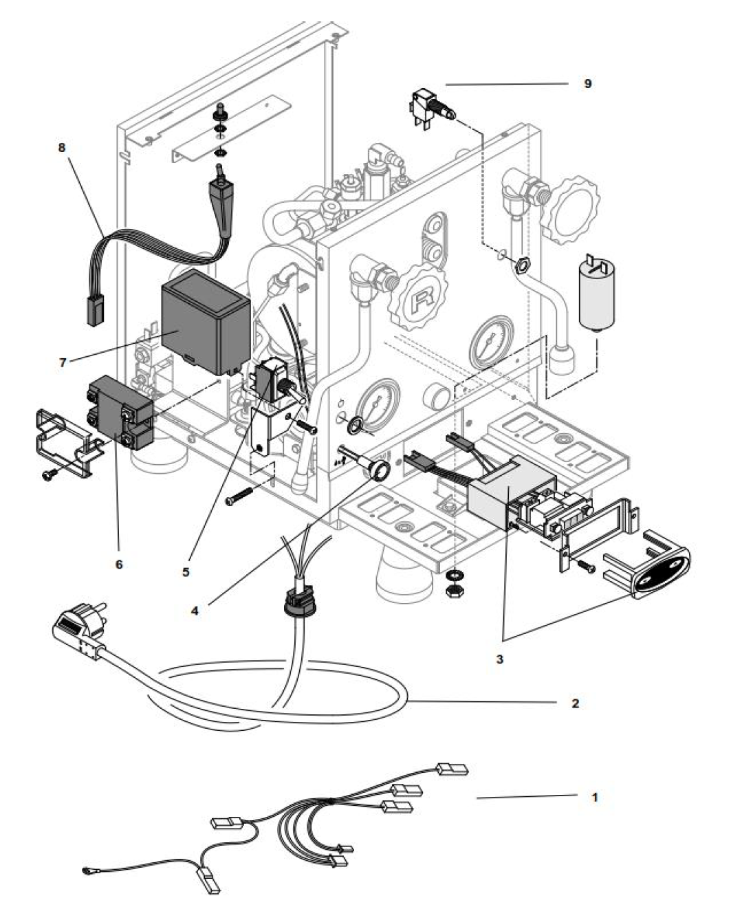 Rocket Espresso Mozzafiato Evoluzione R Part Diagram: REMOZZEVOR-2