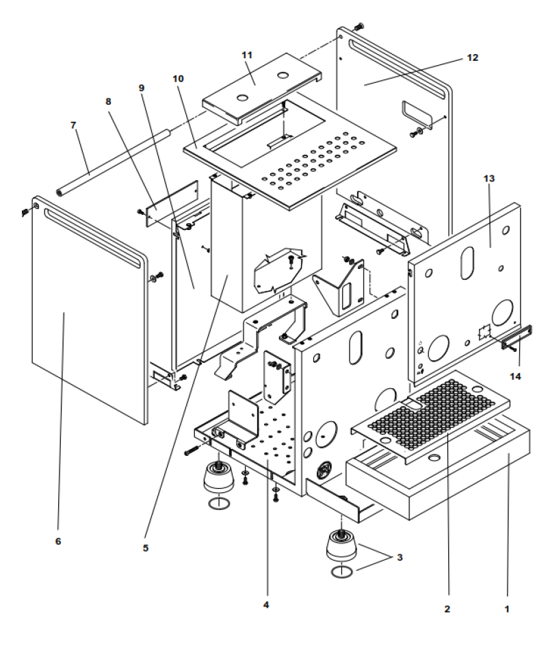 Rocket Espresso Mozzafiato Type V Part Diagram: REMOZZTYPEV-1