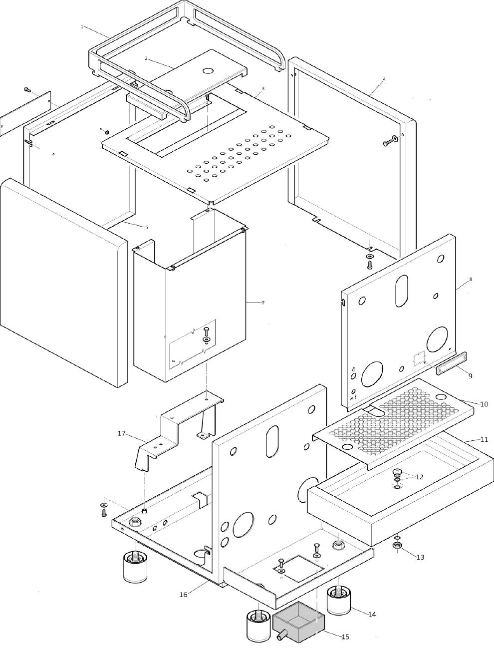 Rocket Espresso R58 Part Diagram: RER58-1