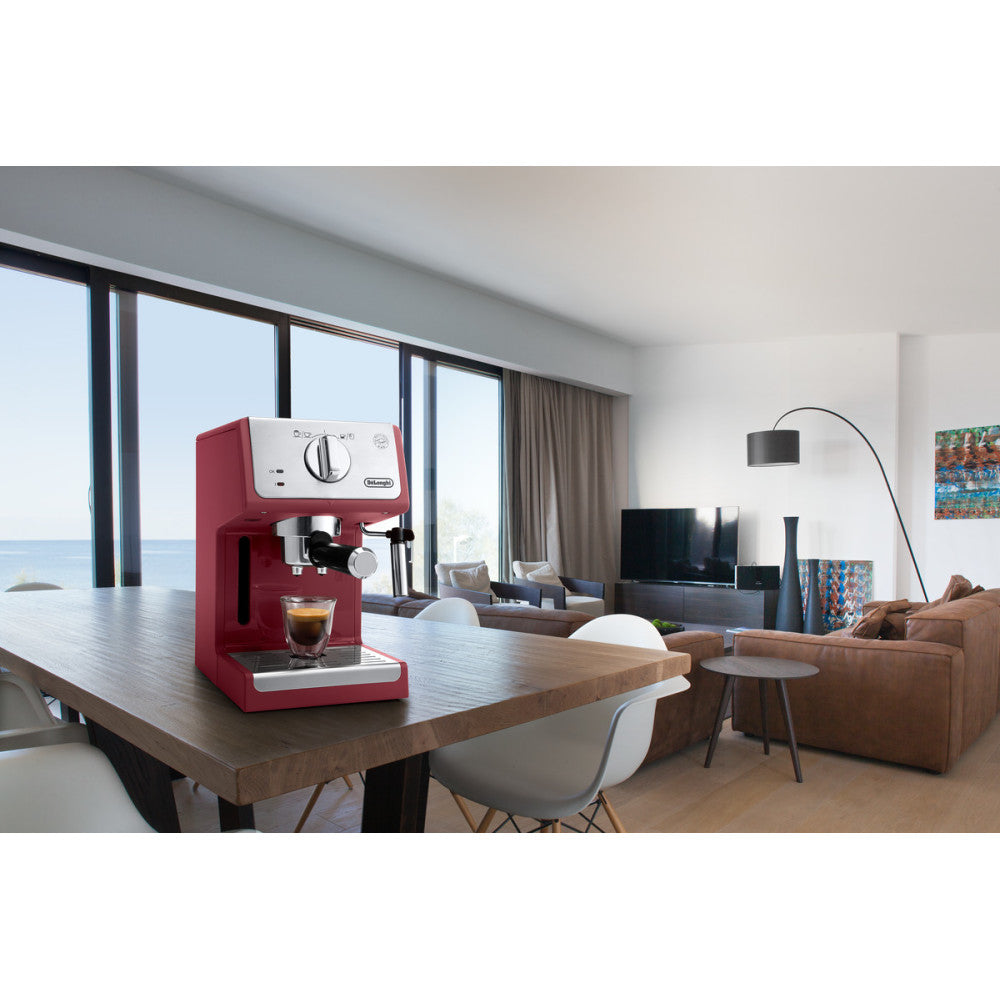 DeLonghi ECP3220R Pump Driven Espresso Machine - Red