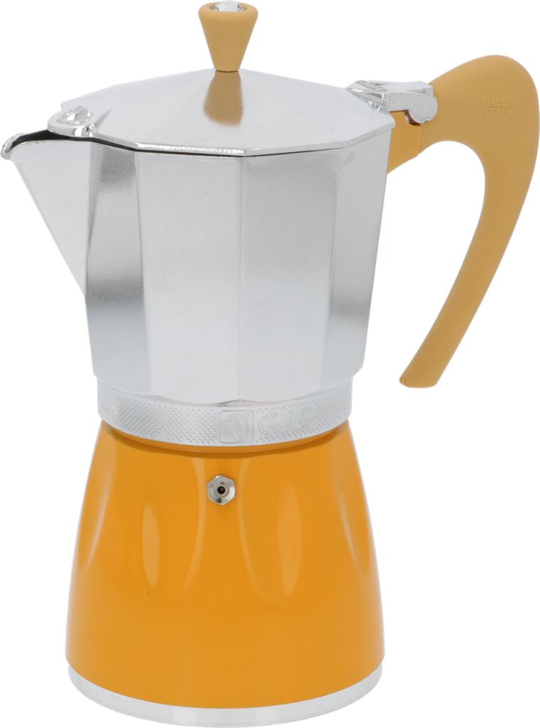HOT Moka Pot Yellow Coffee Pot Moka Delizia 9-Cup Moka Pot