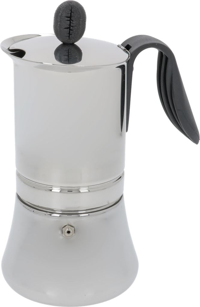 10 cup stainless steel moka pot G.A.T. Moka Lady 10-Cup Stainless Steel Moka Pot