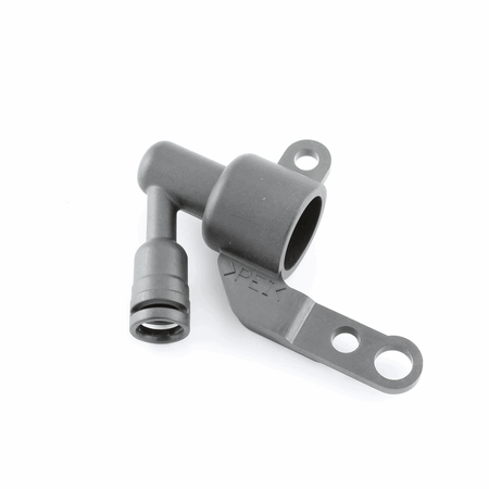 Connector For Steam Valve, Black Plastic Base