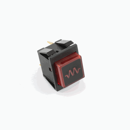 Temperature Indicator Lamp, Red 120 V Base