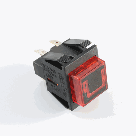 Illuminated Brew Button, Red 120 V Base