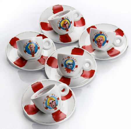 Illy Julian Schnabel Collector Cups and Saucers