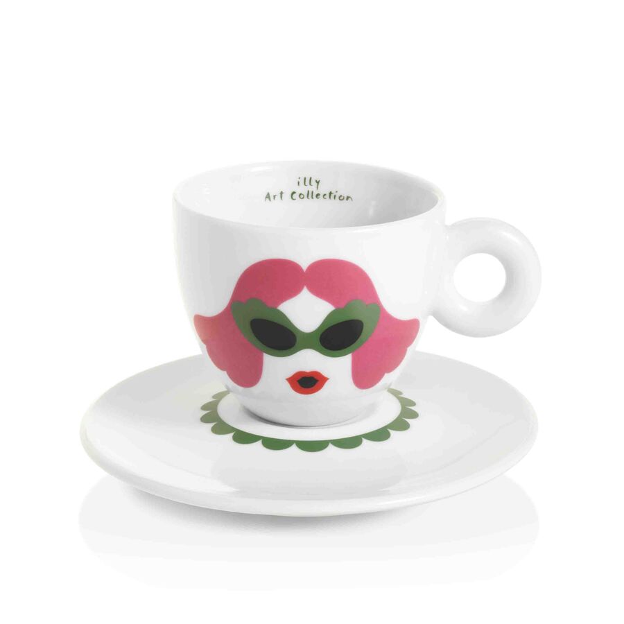 illy Art Collection Olimpia Zagnoli Cappuccino Cups - Set of 6