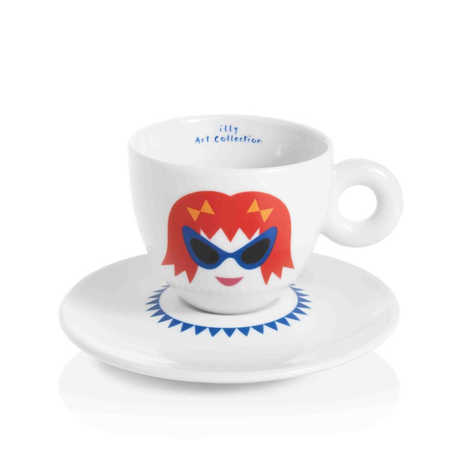 illy Art Collection Olimpia Zagnoli Cappuccino Cups - Set of 6