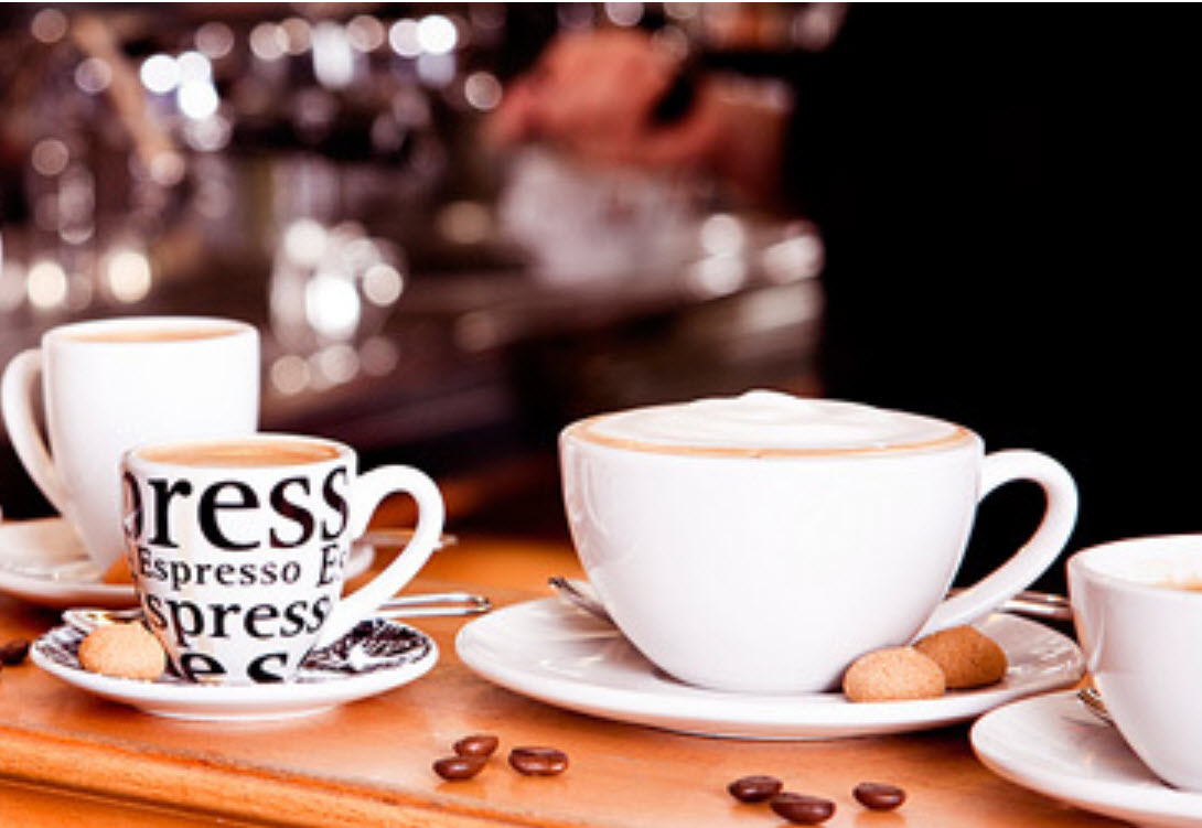 Konitz 3oz Writing Espresso Cup and Saucer in White