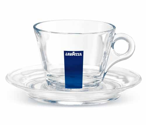 Lavazza Branded Cappuccino Glass Saucer