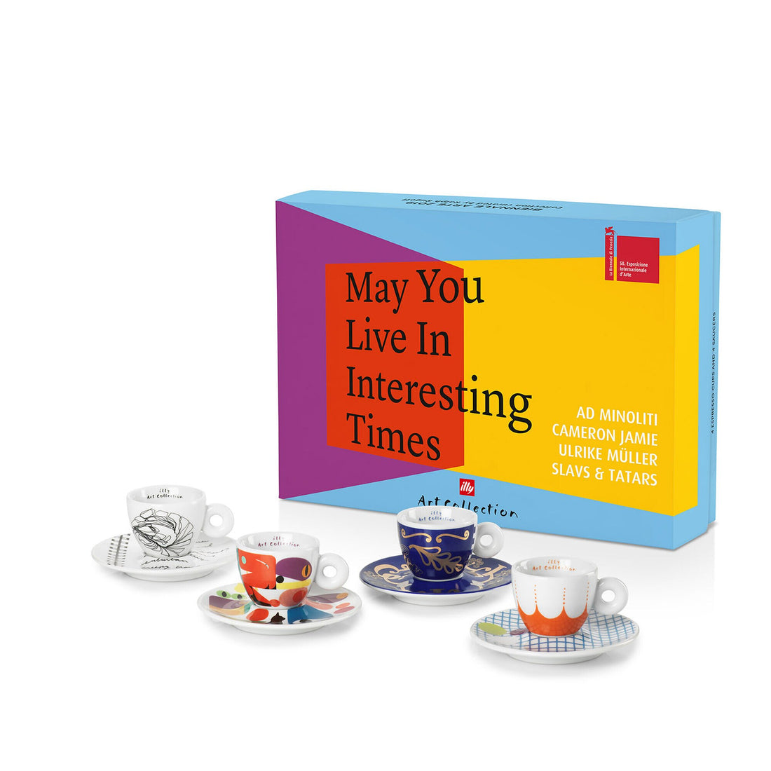 illy Art Collection Biennale 2019 Set of 4 Espresso Cups