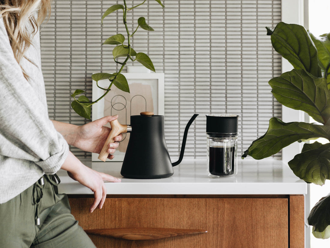 Fellow Stagg EKG 0.9L Kettle - Black and Maple