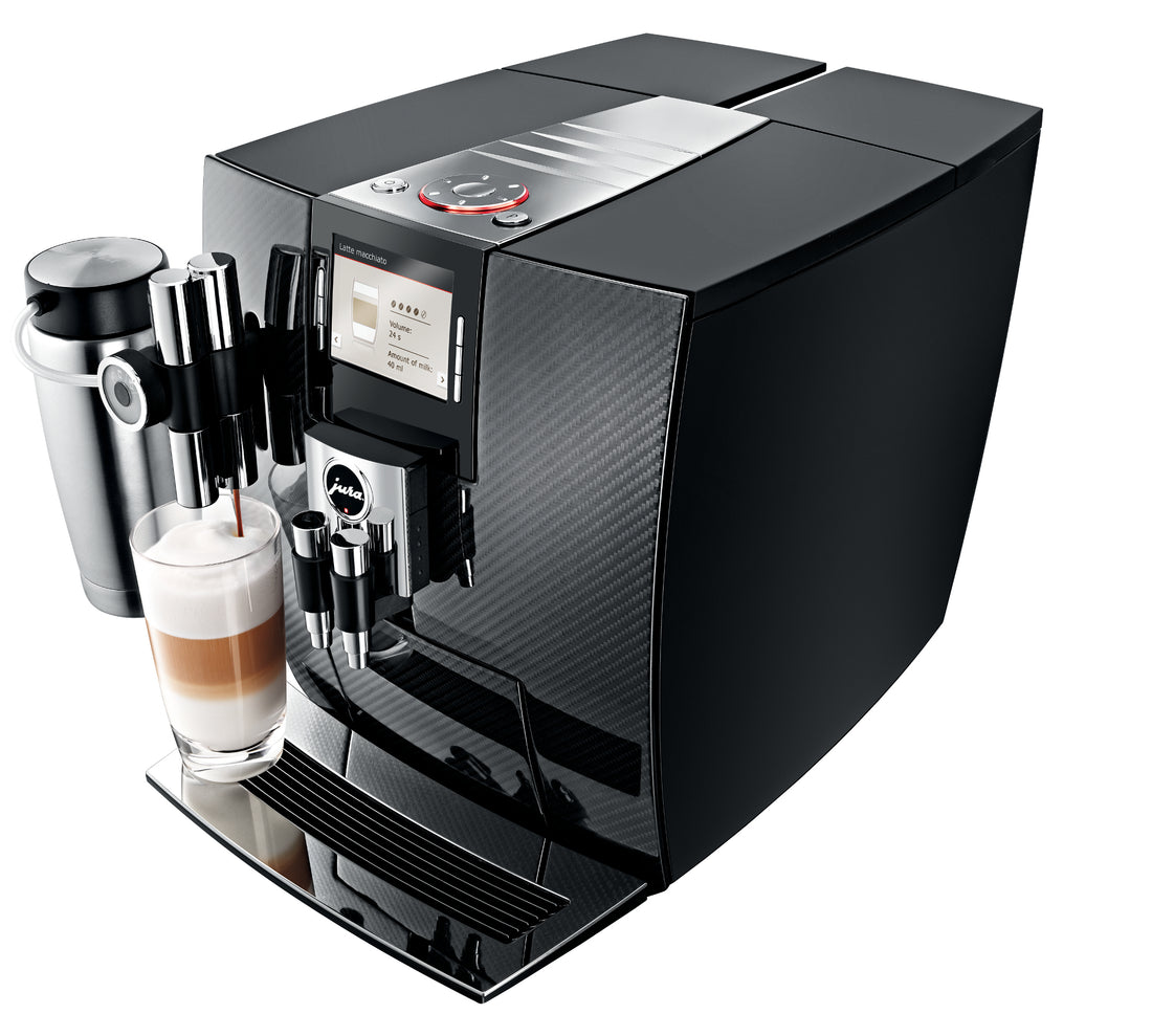 Jura J95 One-Touch Cappuccino and Latte Macchiato System Top Angle.