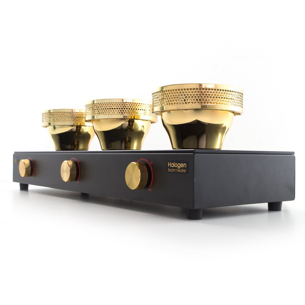 Yama Halogen Beam Heater - Triple Station Angled