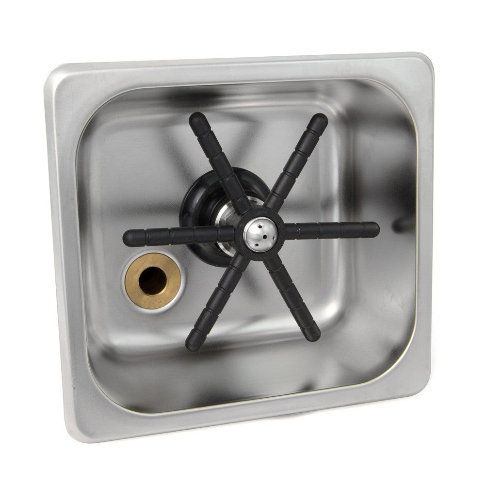 Barista Basics Built In Rinser - 6" x 6" x 2" Pan Size On Side
