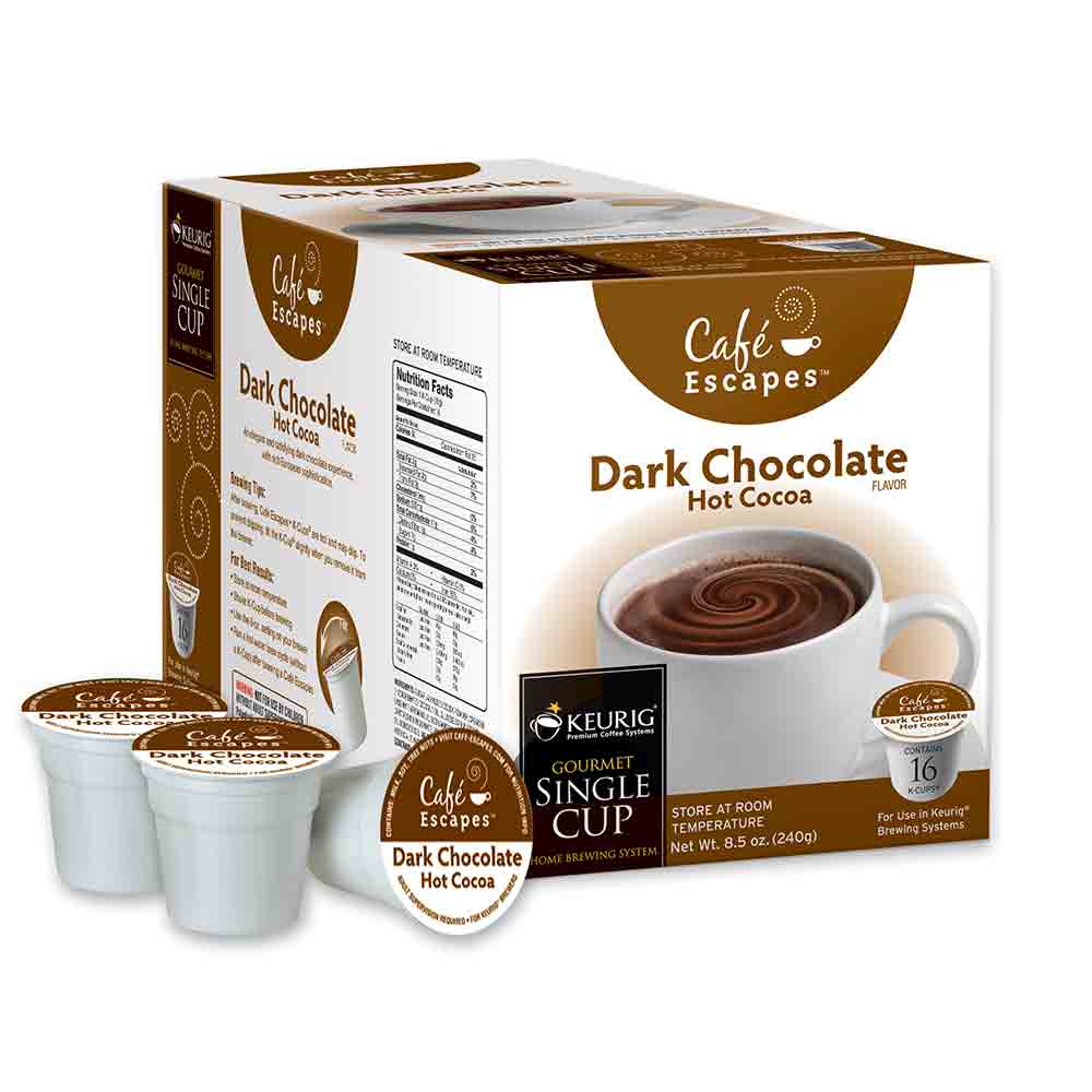 Café Escapes Dark Chocolate K-Cup® Packs – Whole Latte Love
